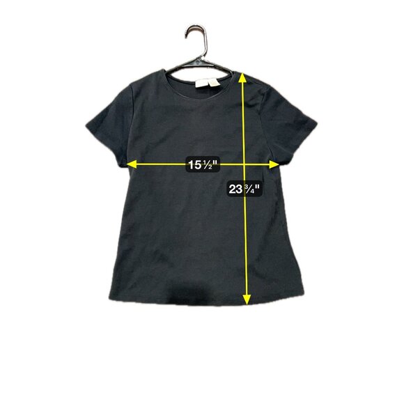 Merona Black Short Sleeve T Shirt XL Cotton Blend Versatile Comfortable Minimal - Picture 6 of 9